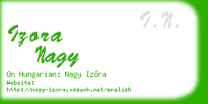 izora nagy business card